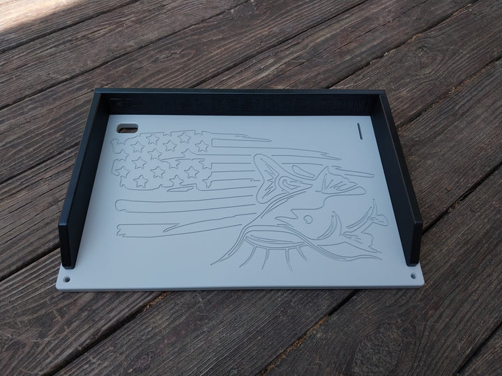 Cutting Board w/ Freedom Fish Design (ruler optional)