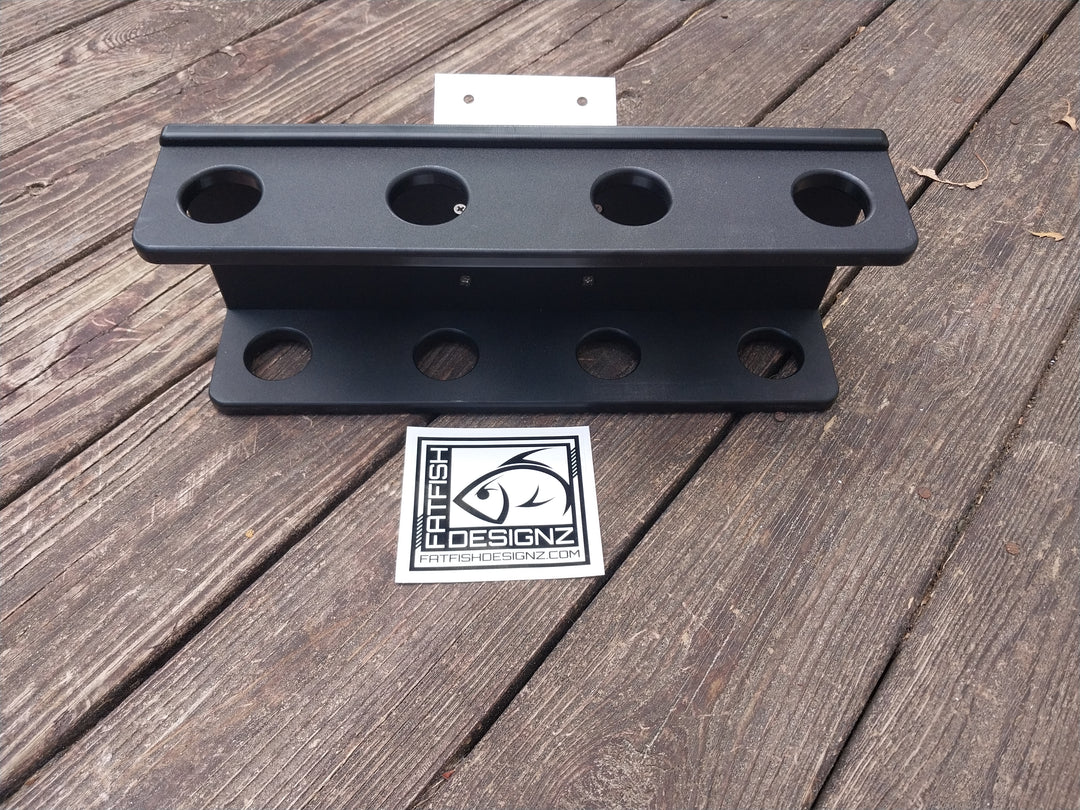 Short Stack Vertical Fishing Rod Holder 3 or 4 rod (with or w/o track mount)