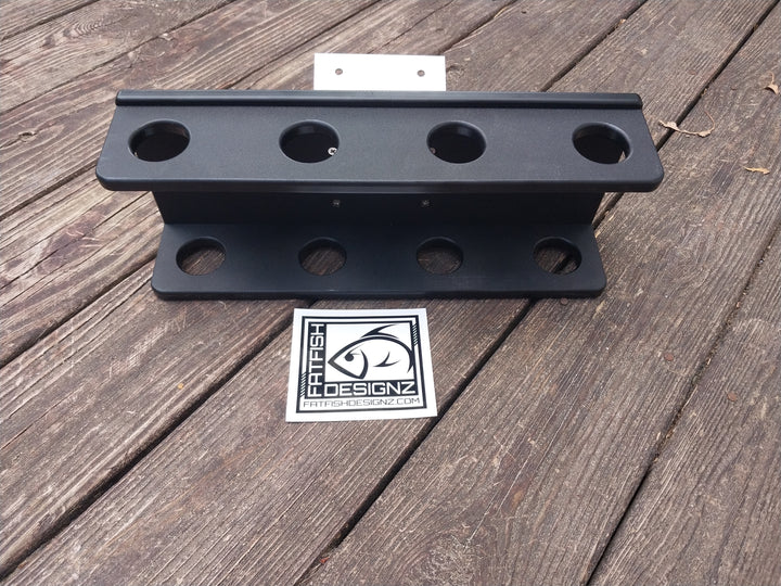 Short Stack Vertical Fishing Rod Holder 3 or 4 rod (with or w/o track mount)
