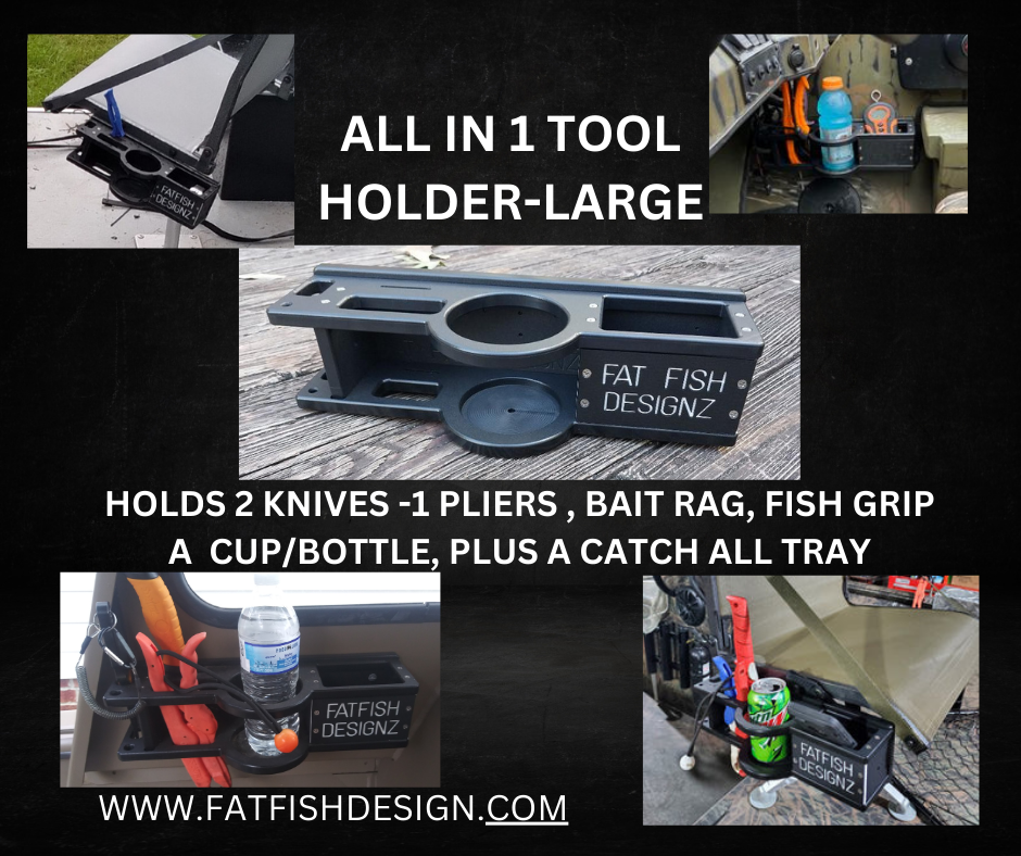 Tool holder (large) all in one- holds knives ,pliers, cup and more