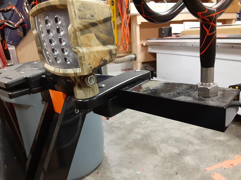 Mul-t-bar- mounted light bracket
