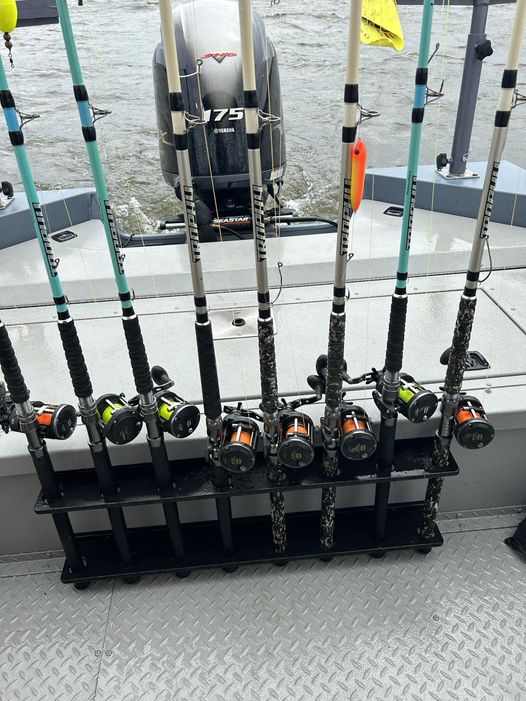 custom fishing rod racks Straight Run Vertical rod Racks (6-12 rod ) 8 rod / Tan