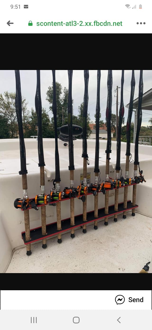 Straight run vertical fisihng rod rack(6-12 rod )