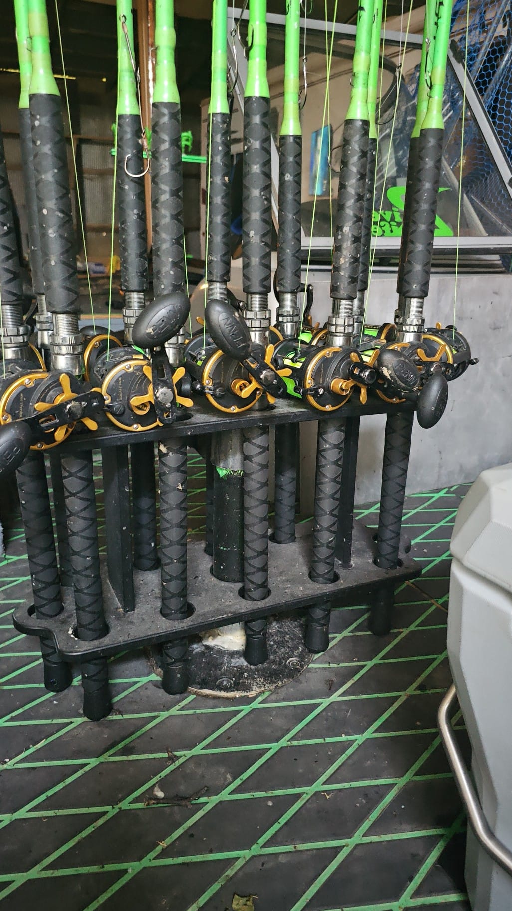V12 Seat Post Vertical Rod Rack (holds 12 rods)