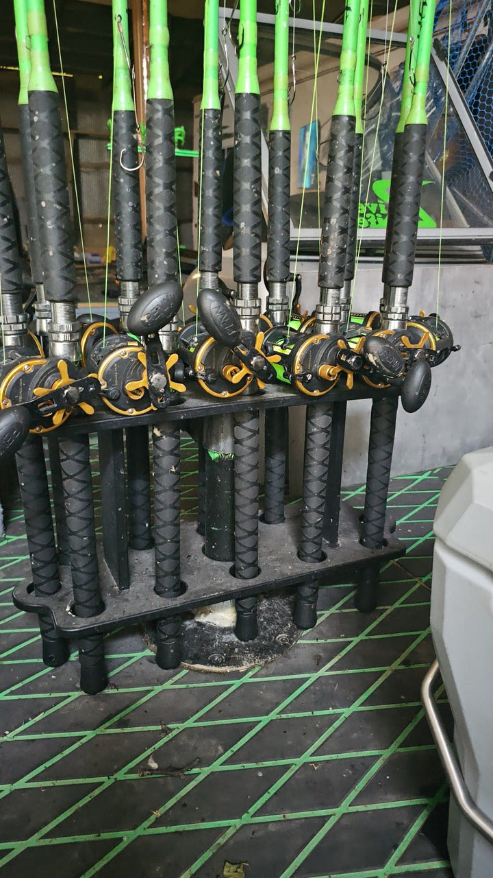 V12 Seat Post Vertical Rod Rack (holds 12 rods)