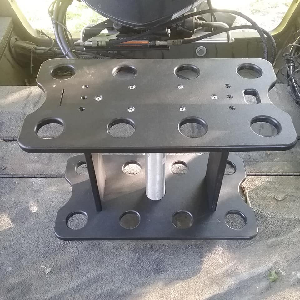V8 seat post rod rack , vertical fishing Rod holder (holds 8 catfish style rods)