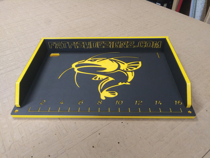 12x18 master cat w ruler black-yellow-black, fat fish designz