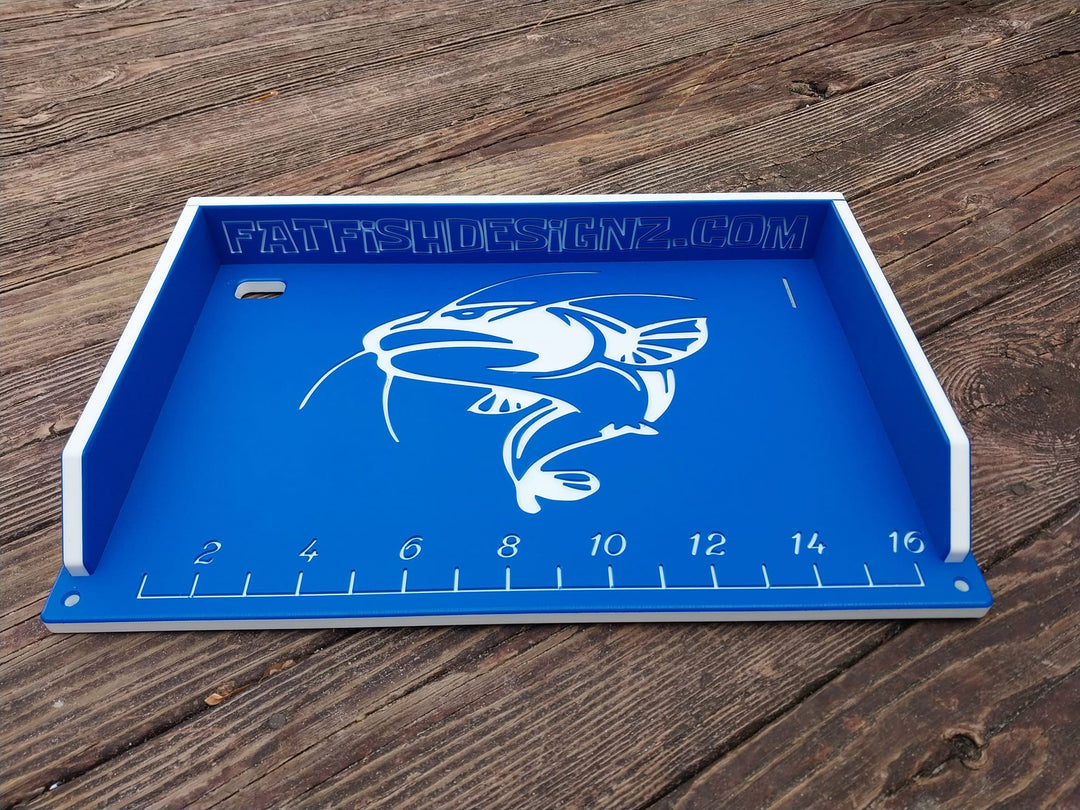 Boat Cutting board/ Bait cutting board (Master Cat design w ruler)