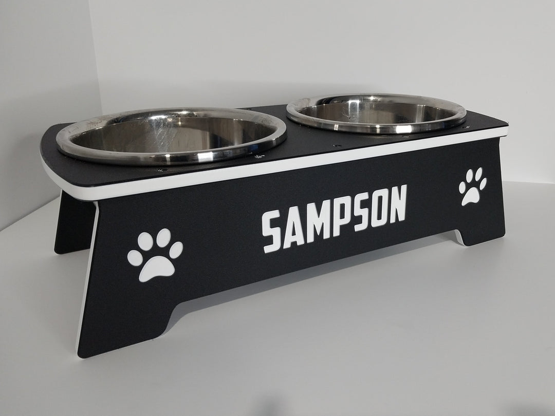 2-bowl large black w white engraving