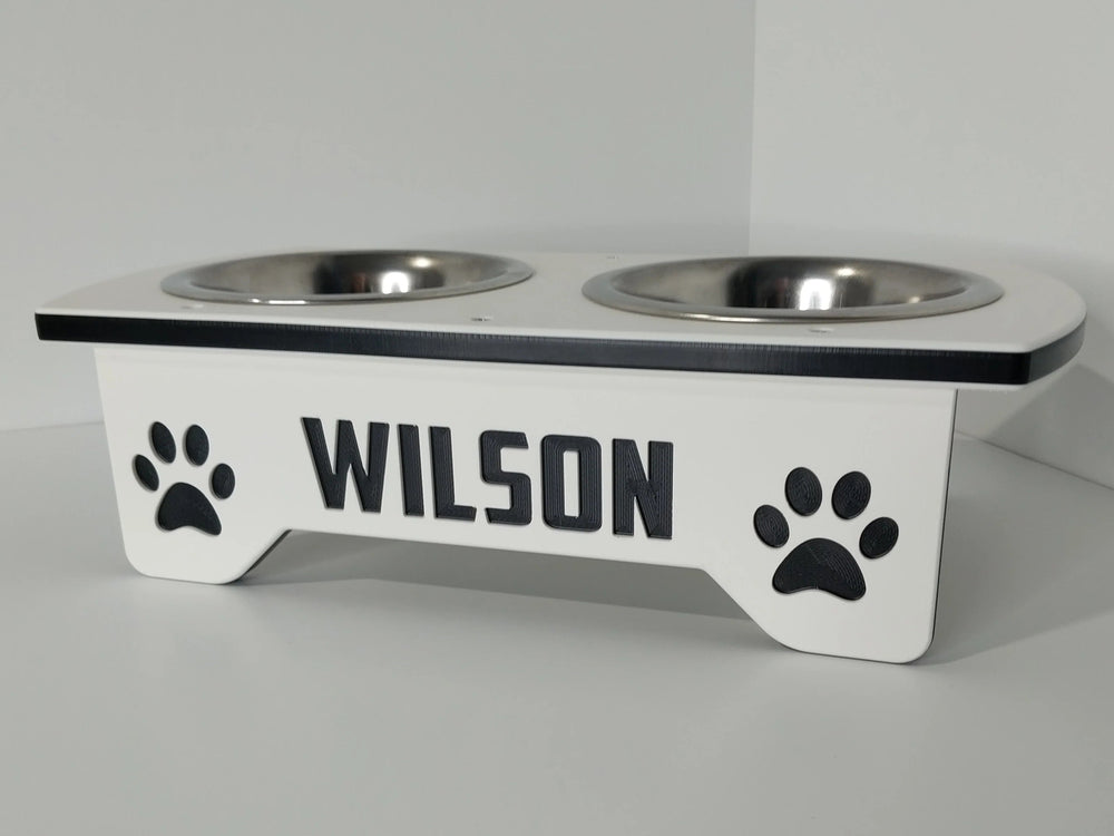 2 bowl small white black engraving