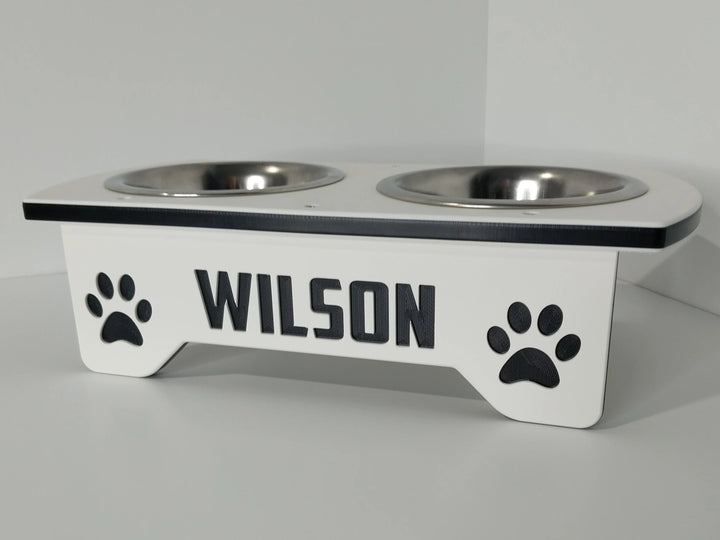 2 bowl small white black engraving
