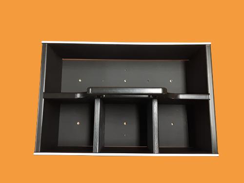 bitchen boxes to hold fish Fishing Weight box/ lead Sinker storage box 6 compartment / Gray w Black sides