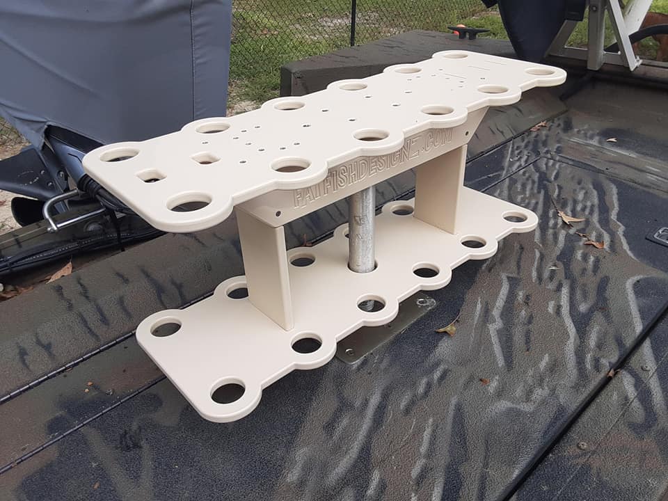 V12 XL Seat Post Vertical Rod Rack (holds 12 rods) Tan